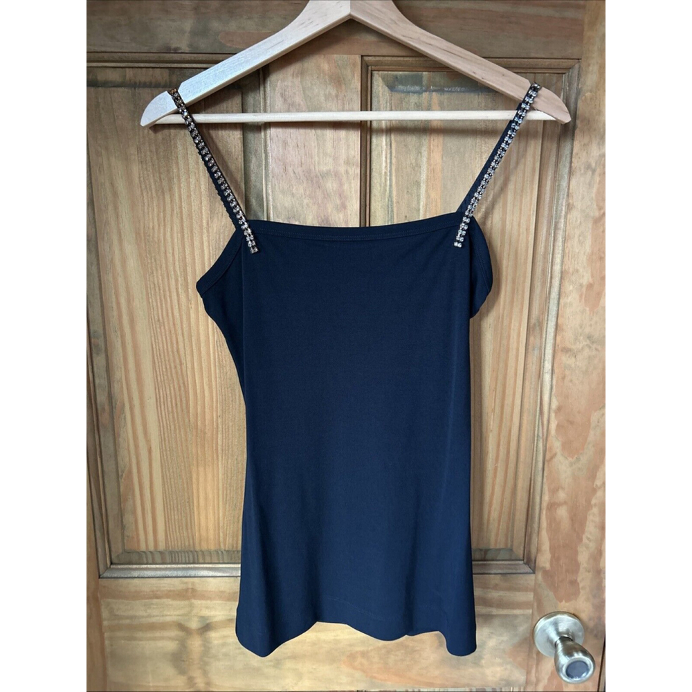 Express Women’s Rhinestone Spaghetti Strap Stretch Tank Size Small